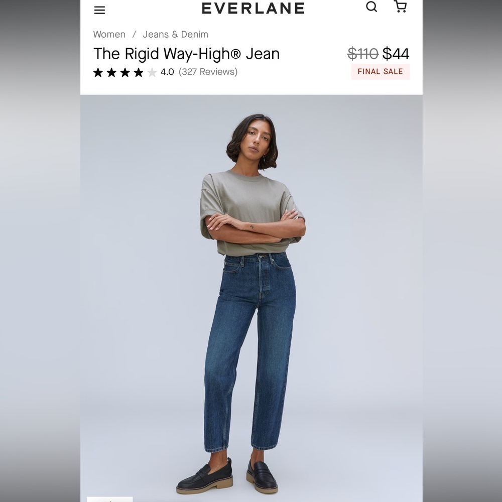 The Rigid Way-High® Jean - Everlane (TWO PAIRS)